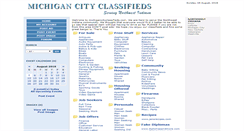 Desktop Screenshot of michigancityclassifieds.com